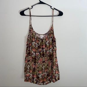 Floral spaghetti strap top